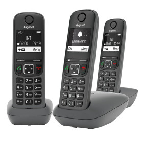 Gigaset A695 Trio - téléphone DECT sans Fil - 3 combinés avec Grand écran à Haut Contraste - Excellente qualité Audio - Fonction