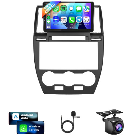 8 Core 4G+64G Autoradio Android 13 pour Land Rover Freelander 2 2007-2012, 9 Pouces 1280 * 720P HD Écran Tactile IPS avec DSP Ca