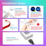 Ruban Led 15m, Led Chambre, RGB Bande Led Lumineuse Contrôlé par APP Bluetooth ou Télécommande, Synchroniser avec Rythme de Musi
