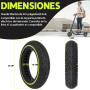 ANSENI Pneu Plein 8,5 Pouces (8 1/2x2)(50/75-6.1) Increvables pour Trottinette Électrique, Compatible Tous Modèles avec Roue 8 1
