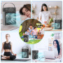 Climatiseur Mobile,MiNi Climatiseur Mobile Silencieux Portable, Refroidisseur D'air 4 en 1, 3 Vitesses, Fonction De Synchronisat