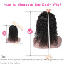 Perruque Bresilienne Half Wig Human Hair 200 Densité Deep Wave Glueless Headband Wigs Perruque Femme Naturelle Cheveux Human Hai