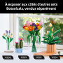 LEGO Botanicals Les Fleurs de Lune - Set de Plante Artificielle en Pot pour Adulte - Fausses Fleurs Blanches & Boutons - Décorat