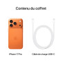 Apple iPhone 17 Pro 1 To : Écran 6,3 pouces avec ProMotion jusqu’à 120 Hz, Puce A19 Pro, Autonomie prodigieuse, Système caméra P