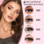 LUFFLOK 640pcs Kit Extension Cils Individuels, 30D+40D+50D+60D Faux Cils, Faux Cils Bouquet Volume Russian D Curl DIY Extensions