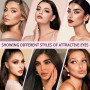 LUFFLOK 640pcs Kit Extension Cils Individuels, 30D+40D+50D+60D Faux Cils, Faux Cils Bouquet Volume Russian D Curl DIY Extensions