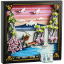 LEGO Art Les Cerisiers en Fleurs - Maquette Miniature DIY pour Adulte - Décoration Murale 3D - Cadre Vitrine du Mont Fuji, Fleur