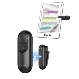 Stouchi Télécommande Kindle pour Tourne Page Kindle Paperwhite Colorsoft Oasis Scribe et Liseuses Télécommande 2-en-1 Magnétique