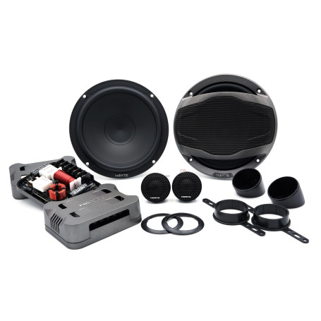 Hertz CPK 165 Kit Audio Voiture 2 Voies 165mm avec Woofers, Tweeters Tetolon 29mm, Filtres Passifs CPCX 2, Grilles, 105W RMS 315
