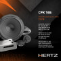 Hertz CPK 165 Kit Audio Voiture 2 Voies 165mm avec Woofers, Tweeters Tetolon 29mm, Filtres Passifs CPCX 2, Grilles, 105W RMS 315