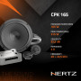Hertz CPK 165 Kit Audio Voiture 2 Voies 165mm avec Woofers, Tweeters Tetolon 29mm, Filtres Passifs CPCX 2, Grilles, 105W RMS 315