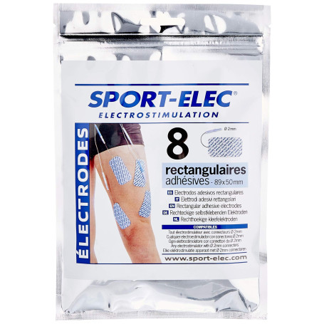 Sport-Elec 8 électrodes rectangulaires Electrostimulation