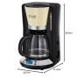 Cafetière goutte à goutte Russel Hobbs 24033-56 1100 W 15 Tasses Crème