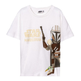 T shirt à manches courtes The Mandalorian Marron