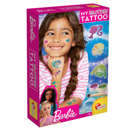 Tatouages Temporaires Barbie My Glitter Tattoo Paillettes 20 Pièces