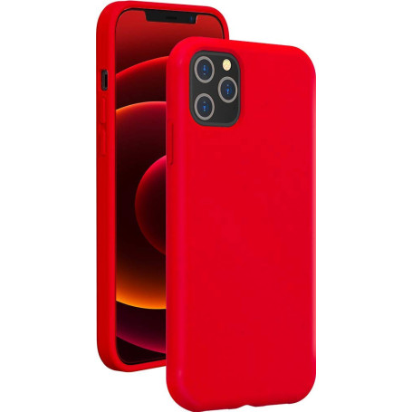 Coque Silicone SoftTouch Rouge pour iPhone 12 Pro Max Bigben