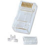 Lindy 62430 connecteur de fils RJ-45 8-pin cat.6 Transparent