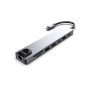 Inca ITPC-7T hub & concentrateur USB Type-C 1000 Mbit/s Aluminium