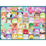 Puzzle 100 p xxl - squishmallows colores