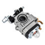Queta Carburateur pour Moteur de Débroussailleuse 52cc 49cc 43cc, Kit Carbu avec Joint, Tuyau, Bougie d'Allumage et Filtre à Ess