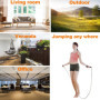 Corde à Sauter Sport, Corde à Sauter sans fil avec Compteur Calories et Minuterie, Jump Rope Réglable, LCD écran montrant, Poign