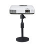 Drsn Support de Bureau du Projecteur, Hauteur Réglable de 20-28 cm - 1/4" Vis - Charge de 1.5kg, Support Mini Vidéoprojecteur/Ap