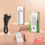 EBL Chargeur de Piles Indépendant 8 Slots, pour Charger 1-8pcs AA AAA Ni-MH Ni-CD Piles Rechargeables, avec Indicateur Intellige