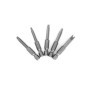 QWORK® 5 Pcs Embouts de Tournevis en Forme de U, Embouts de Tournevis Magnétiques en Alliage d'Acier S2 Longueur 50mm 1/4" Tige 