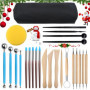 Viesap 25 Pcs Outil Modelage Clay Sculpting Tools Outil Modelage Argile Outil Sculpture Modelage Outil Modelage Silicone, Outil 