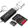 Beikell Lecteur de Carte USB 3.0, Lecteur de Carte Mémoire SD/Micro SD Haute Vitesse Card Reader MMC Memory Stick SDXC SDHC MSXC