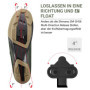 Cales de vélo compatibles avec Les pédales sans Clips, Jeu de plaques de Chaussures de vélo compatibles SPD Antidérapantes Pédal