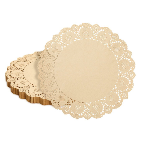Doilies Rondes en Papier pour Dentelle (Paquet de 250) Napperons en Papier décoratif en Vrac pour présentoirs à Desserts et pâti