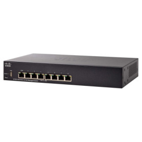 Cisco Commutateur géré SF350-08 avec 8 Ports 10/100, protection à vie limitée (SF350-08-K9-EU)