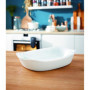 Plat de cuisson blanc 38 x 28 cm Smart Cuisine Carine
