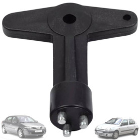 Twowinds - Clé Antivol Enjoliveur Compatible avec Renault Clio Espace Kangoo Megane, Opel - 7700422600 - Vis Jante - Écrou Enjol
