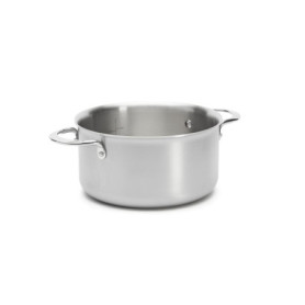 De Buyer - Faitout sans couvercle en inox 3 couches ALCHIMY - 20 cm - Fabriqué en France, Sans PFAS, Maîtrise de la Cuisson, Ino