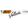 BIC Velleda 1791 Feutres pour Tableau Blanc Effaçables à Sec Pointe Large Biseautée - Couleurs Assorties, Etui Carton de 4