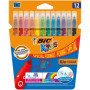 BIC 9246621 Kids Visa Pack de 12 Feutres de Coloriage