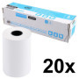 Exacompta - Réf. 40751E - Boîte de 20 bobines pour tickets de carte bancaire - largeur 57 mm x diamètre 40 mm - mandrin 12 mm - 