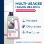 STARWAX - Nettoyant Multi-Usages - Parfum Fleur des Bois - Nettoie, Dégraisse, Désodorise - Longue Durée - Formule Concentrée - 