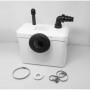 Aquasani 1 - Broyeur WC Adaptable, 1 entrée WC et 1 entrée lavabo, Installation Facile, Moteur 400W, Relevage 3m Vertical et 30m