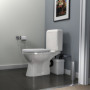 Aquasani 1 - Broyeur WC Adaptable, 1 entrée WC et 1 entrée lavabo, Installation Facile, Moteur 400W, Relevage 3m Vertical et 30m