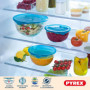 Pyrex - Lot de 3 bols en verre résistants avec couvercle - 0,5L - 1L - 2L - Couvercles hermétiques - Made in France