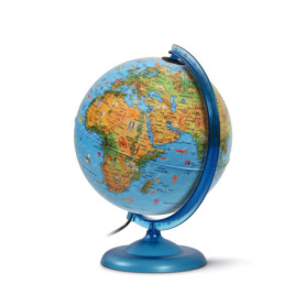 Jpc créations Globe terrestre 25 cm Bleu