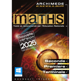 MATHS - Archimède Excellium 2025 sur clé USB (Windows 7, 8, 10, 11)