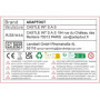 X2 EOS BO Cache Bouchon BOITIER + Arrière pour Objectif Monture Canon EOS EF EF-S Compatible Tous DSLR Canon - ADAPTOUT Marque F