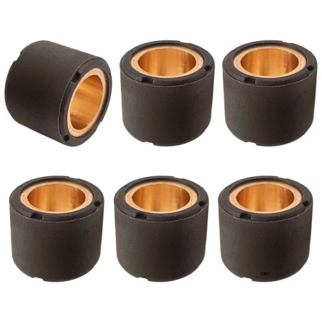 (6x) GALET DE VARIATEUR 15x12MM SCOOTER BOOSTER BWS NITRO AEROX OVETTO STUNT NEOS MOTO MOBYLETTE TENDEUR ROULEAU (3.0g)