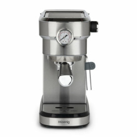 H.Koenig Machine Expresso Automatique Professionnelle Pression 20 Bar EXP820, Inox, Portable, Système thermoblock, 1.1L, Pompe b