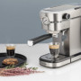 H.Koenig Machine Expresso Automatique Professionnelle Pression 20 Bar EXP820, Inox, Portable, Système thermoblock, 1.1L, Pompe b