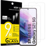 NEW'C Lot de 2, Verre Trempé pour Samsung Galaxy S21 5G (6.2), Film Protection écran -sans Bulles d'air -Ultra Résistant (0,26mm